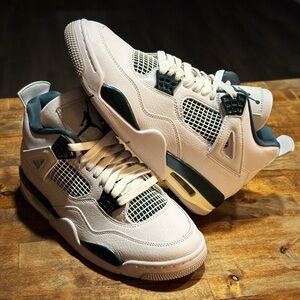 Nike Air Jordan 4 Retro White Oxidized Green FQ8138-103 Mens Size 7 Brand New